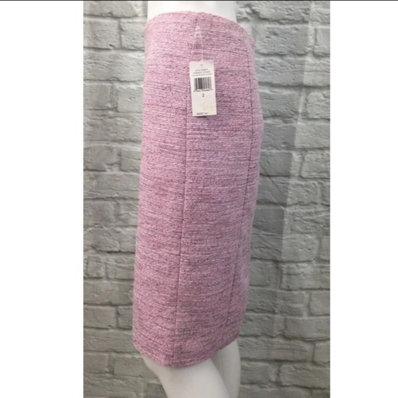 CeCe Cynthia Steffe Fuchsia Tweed Pencil Skirt - Picture 2 of 7